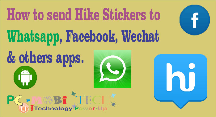 How to share Hike Stickers to Whatsapp Facebook and other 