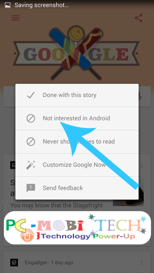 Google-now-tap-on-Not-Interested-in- News Stories -from-android-