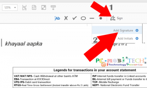 how to insert signature in pdf without adobe