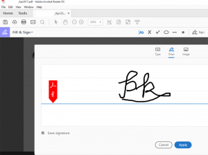 adobe pdf signature