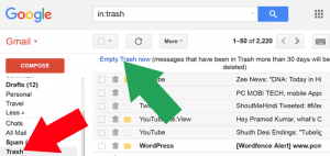 Delete All Inbox Email Messages from Gmail Account at one click.