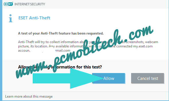 Eset-Internet-Security-Anti-Theft-Activation-and-optimization-Run-a-Test-Allow-Permission