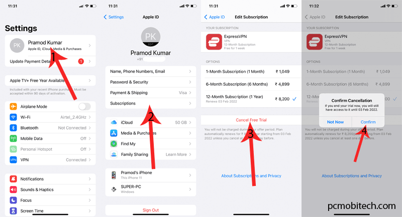 How To Cancel A Subscription On Apple IPhone iOS