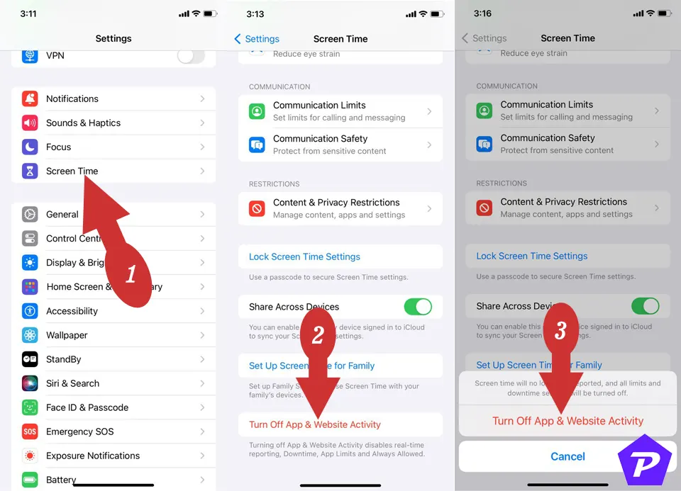 How to disable Screen Time in iPhone