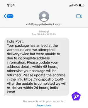 India Post Fake SMS scam Smishing Texts