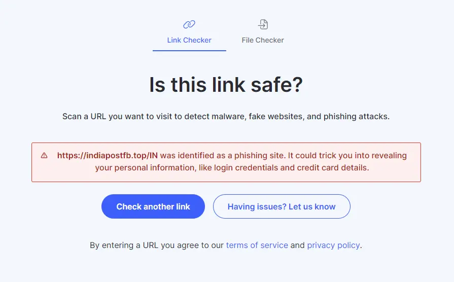 NordVPN Link Checker