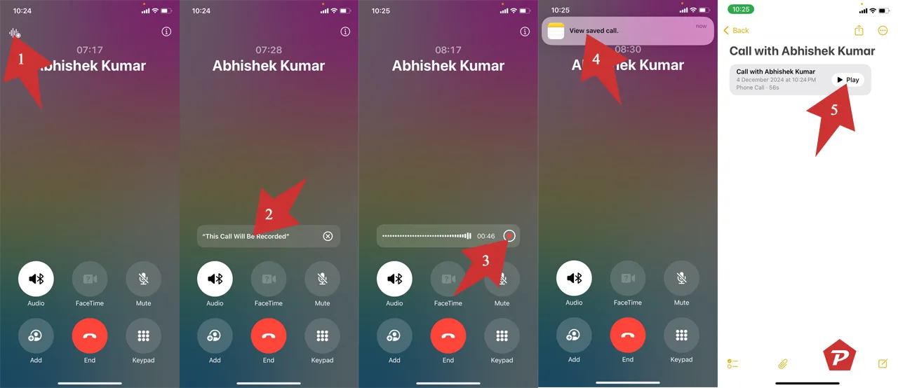 Steps to Record Calls on iPhone without any app